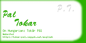 pal tokar business card